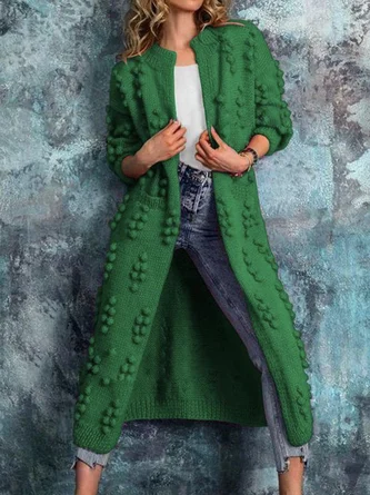 Daily Long sleeve Regular Fit Others Sweater Coat