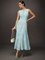 Elegant Random Print Printing Crew Neck Maxi Dress