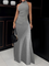 High Elasticity Regular Fit Elegant Half Turtleneck Sleeveless Long Dress