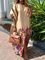 Elegant Floral Loose Maxi Dress