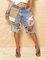 Casual Pockets Denim Shorts
