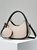 Geometric Plaid Boston Handbag Colorblock Crossbody Bag with Coin Purse