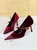 Elegant Velvet Paneled Adjustable Buckle Mary Jane Pumps