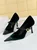 Elegant Velvet Paneled Adjustable Buckle Mary Jane Pumps