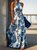 Vacation Floral Halter Maxi Dress