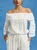 Pure Cotton Casual Jacquard Off-Shoulder Blouse