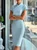 Elegant Plain Irregular Craftsmanship Stand Collar Knee Length Dress With Belt