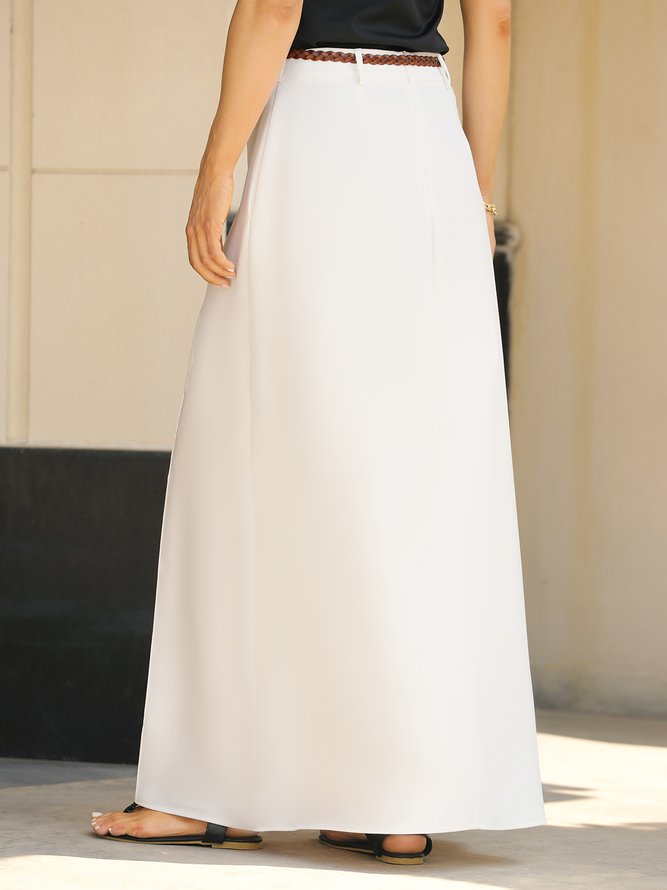 Plain Simple Regular Fit Long Skirt