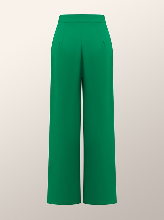 Urban Loose Plain Fashion Long Straight Pants