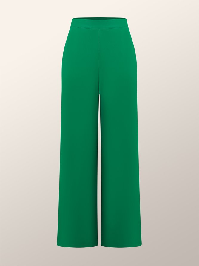 Urban Loose Plain Fashion Long Straight Pants