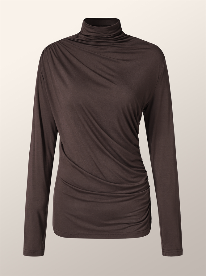 Plain Urban Tight Long Sleeve T-Shirt