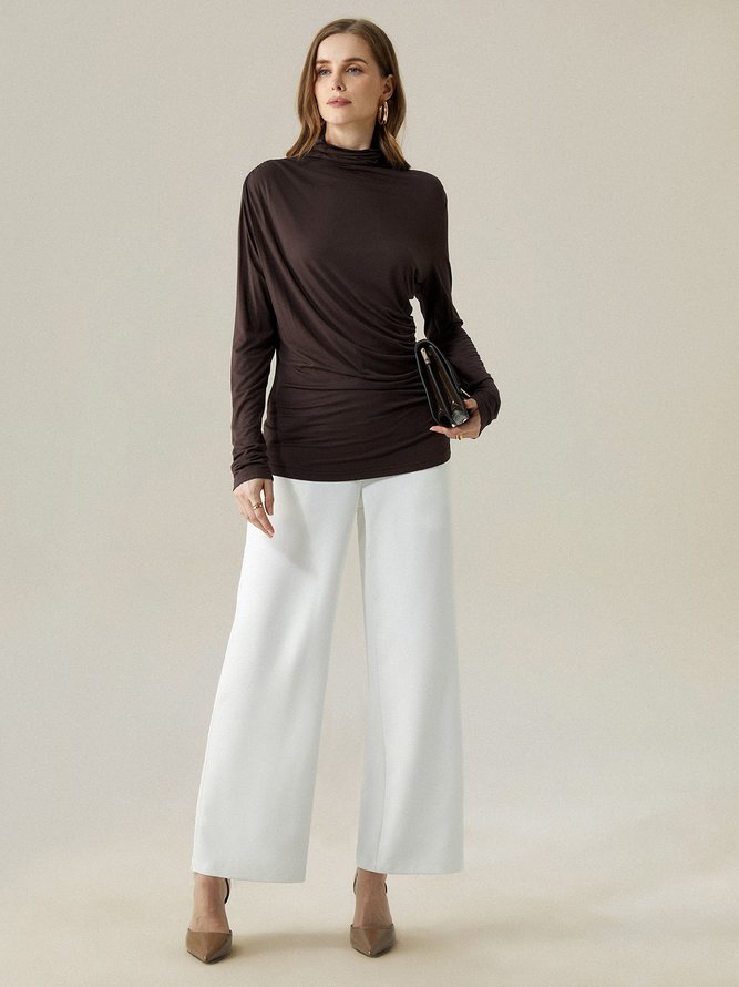 Plain Urban Tight Long Sleeve T-Shirt