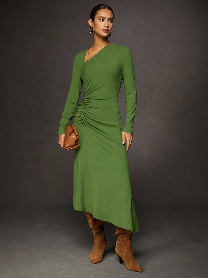 Urban Ruched Long Sleeve Dress