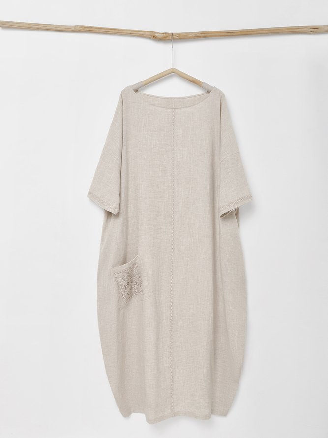 STYLE WE x CHILLINEN |Plain Linen Loose Dress
