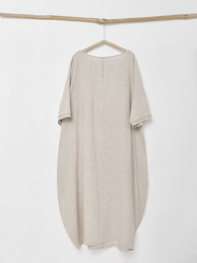 STYLE WE x CHILLINEN |Plain Linen Loose Dress