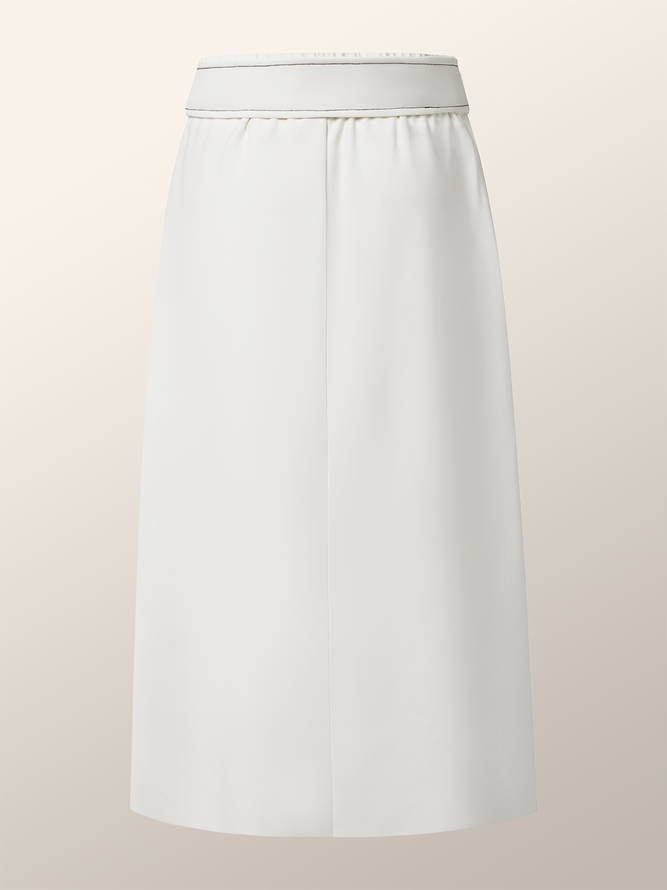 Urban A-line Belted Mid Skirt