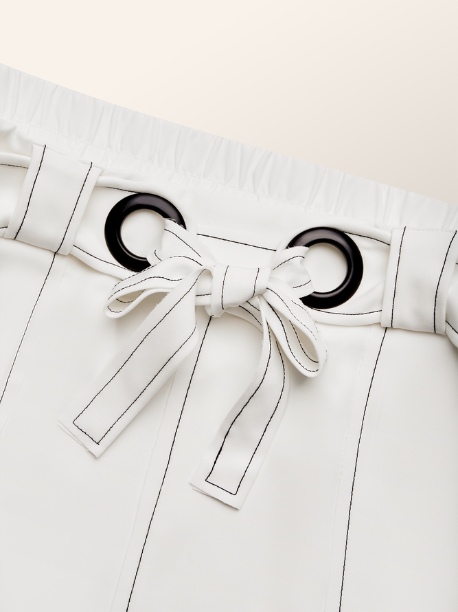 Urban A-line Belted Mid Skirt