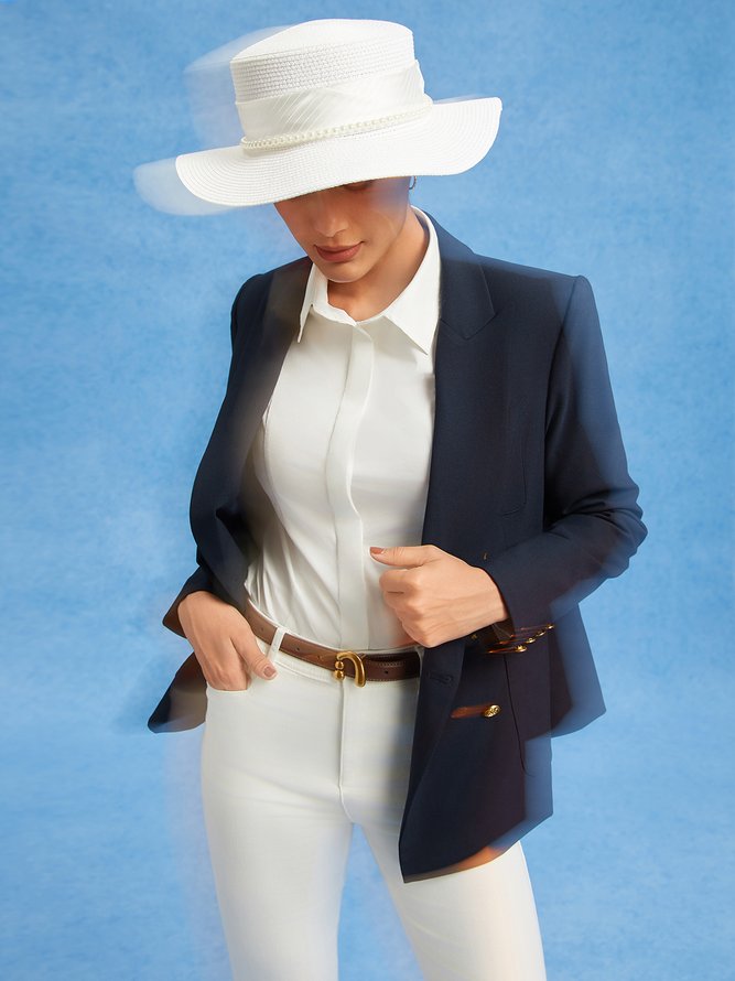 Regular Plain Visor Pearl Hat