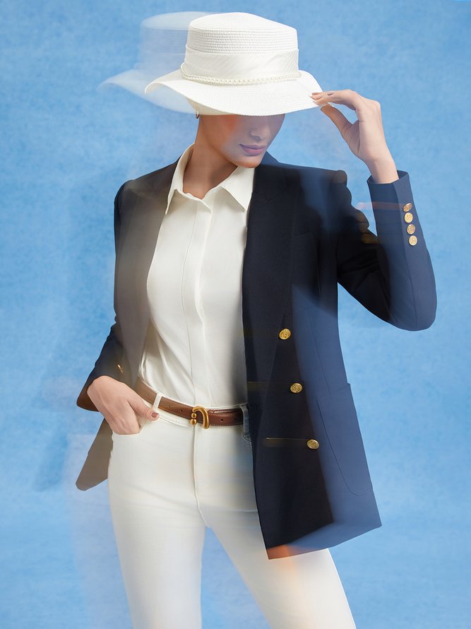 Regular Plain Visor Pearl Hat