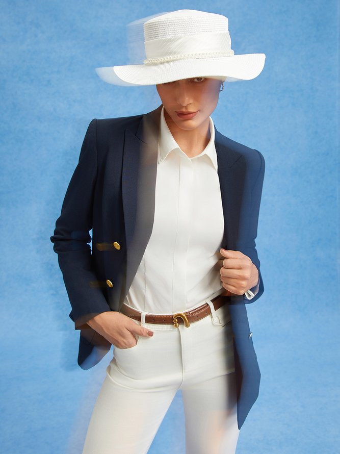Regular Plain Visor Pearl Hat