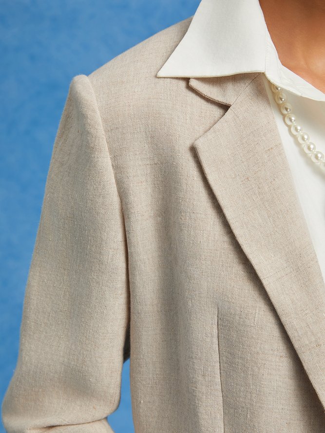 Premium 100% Linen Urban Blazer with Pocket