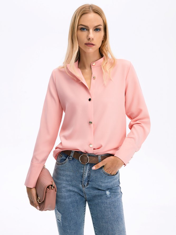 Off Shoulder Sleeve Plain Casual Fit Blouse