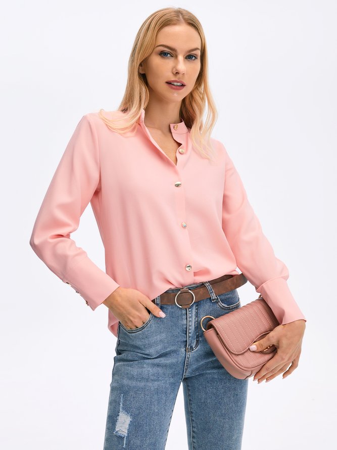 Off Shoulder Sleeve Plain Casual Fit Blouse