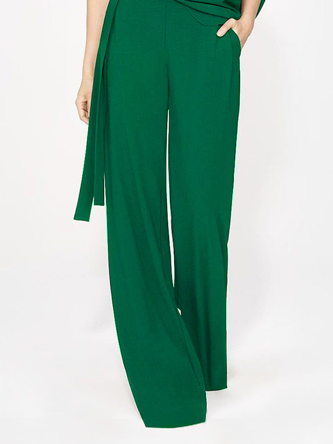 Urban Loose Plain Fashion Long Straight Pants