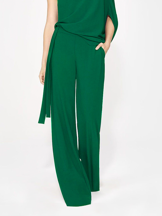 Urban Loose Plain Fashion Long Straight Pants
