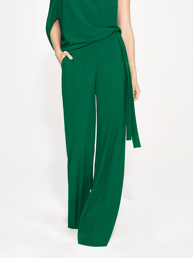 Urban Loose Plain Fashion Long Straight Pants