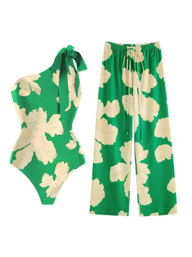 Floral One-Piece Cover Up for the Beach