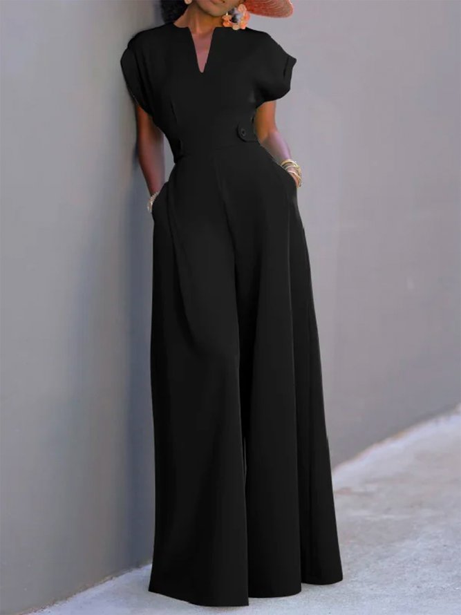 Plain Vacation Regular Fit Jumpsuit