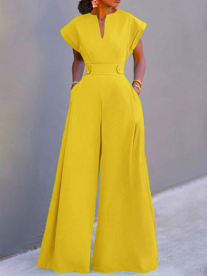 Plain Vacation Regular Fit Jumpsuit
