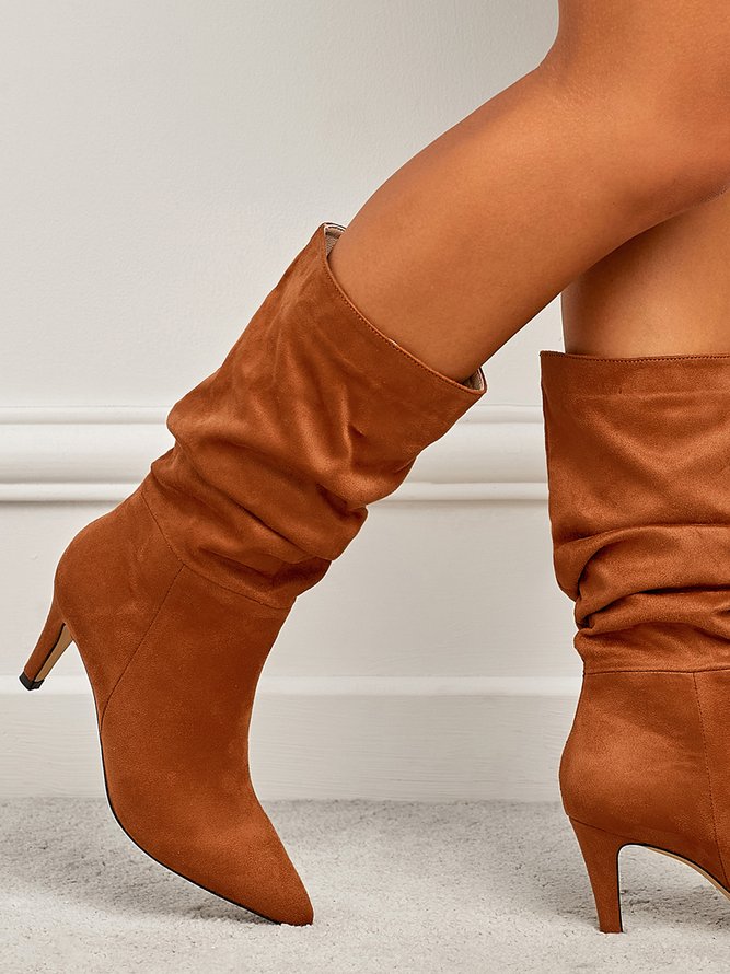 mid heel stiletto boots