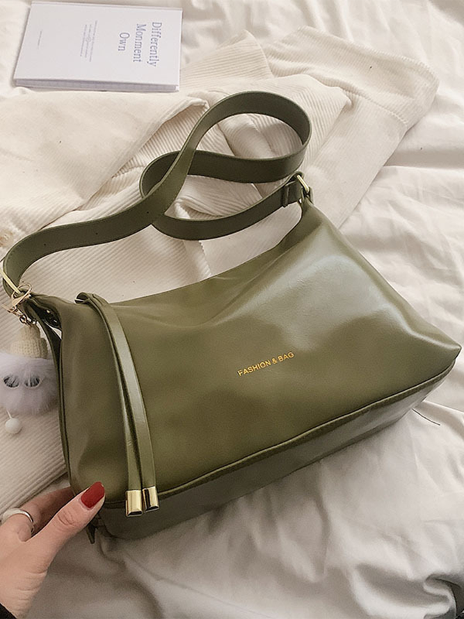 Simple Shoulder Bag Accessories Women Urban Plain All Season Daily