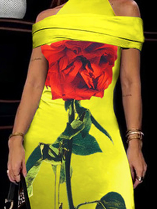 Printing Urban Floral Dress