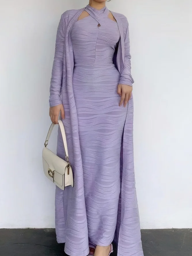 Elegant Loose Plain Kimono No Dress