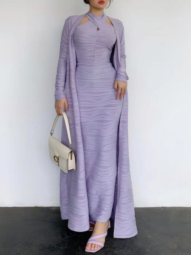 Elegant Loose Plain Kimono No Dress