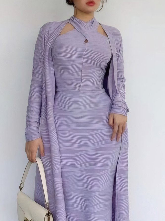 Elegant Loose Plain Kimono No Dress