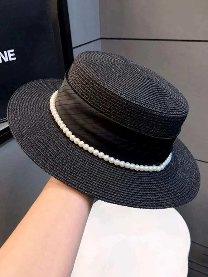 Regular Plain Visor Pearl Hat