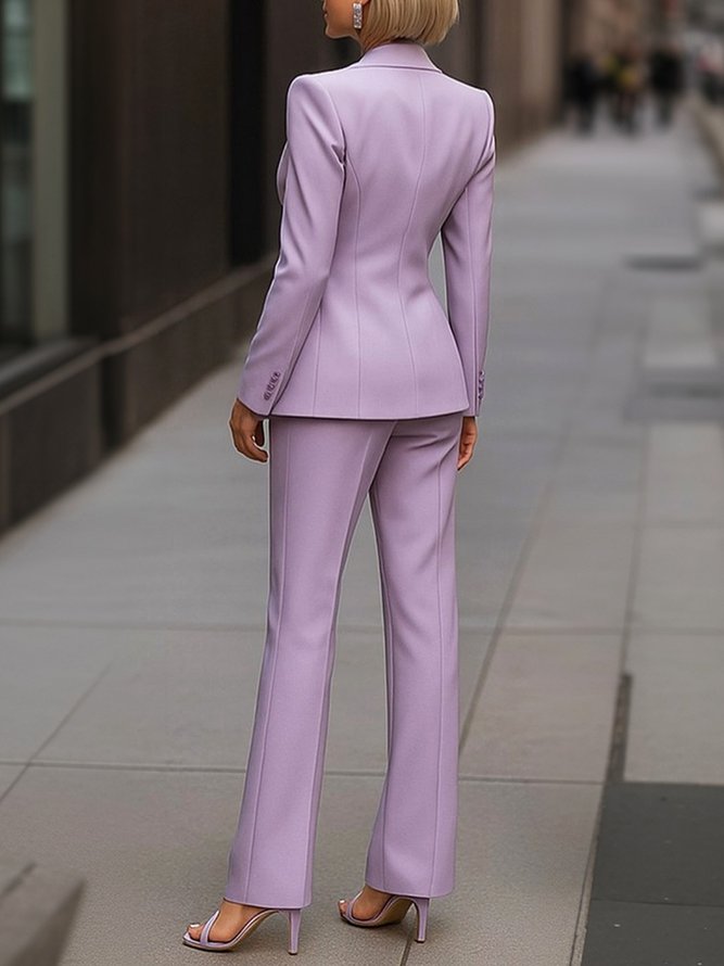 Urban Plain  Straight Fashion Pants