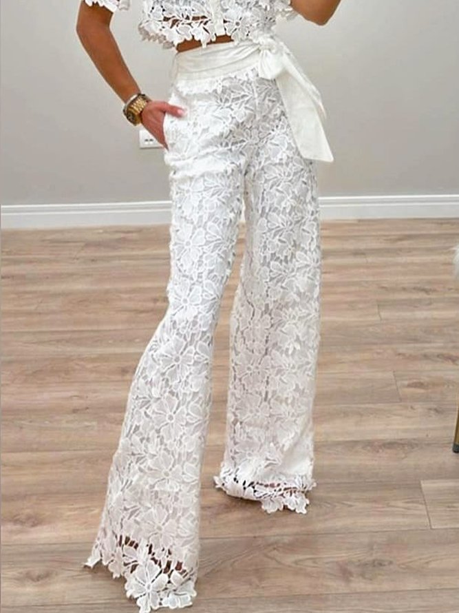 Urban  Lace Straight  Fashion Pants