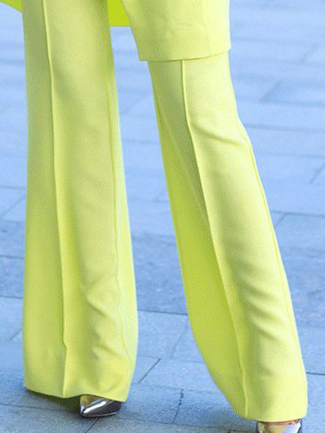 Urban Plain Wide Leg Pants