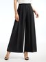 Elegant Pleated Long Wide Leg Pants