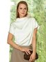 White Daily Plain Simple Short Sleeve Top