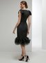 Elegant V Neck Wedding Guest Dress