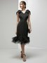 Elegant V Neck Wedding Guest Dress