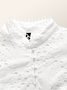 Plain Stand Collar Elegant Regular Fit Shirt
