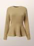 Regular Fit Elegant Crew Neck Sweater