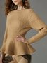 Regular Fit Elegant Crew Neck Sweater